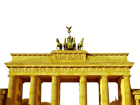 复古,看,勃兰登堡门,柏林