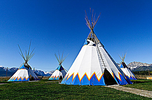 圆锥形帐篷,胜地,赌场,卡纳纳斯基斯,乡村,艾伯塔省,加拿大