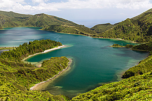 福古岛,水,波城,山丘,岛屿,亚速尔群岛,葡萄牙