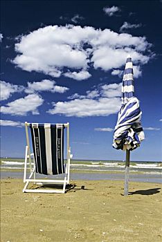 伞,海滩,喜爱