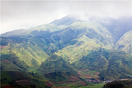 山,风景,印度尼西亚