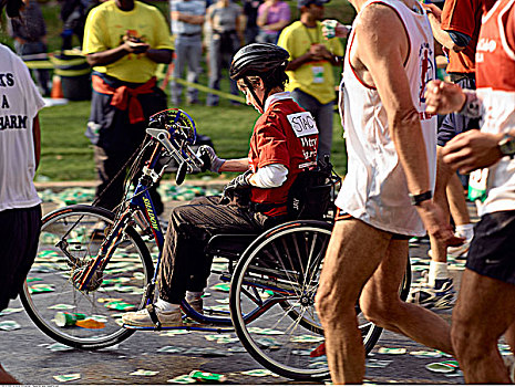 轮椅,运动员,纽约,马拉松,美国