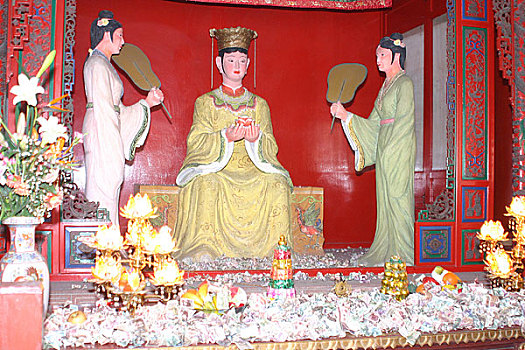 广州黄埔菠萝涎庙会--后殿昭灵宫之龙母女神