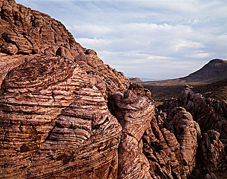 美国,内华达,红岩峡谷,国家保护区,砂岩,岩石构造,大幅,尺寸