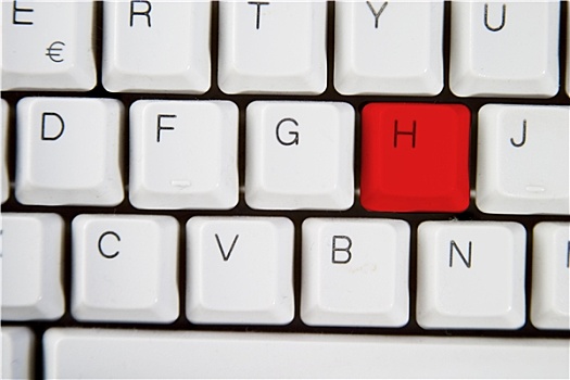 电脑键盘,字母h