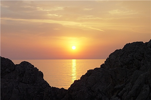 日落,卡普里岛