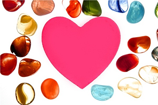 糖果,情人节,心形,玻璃,石头