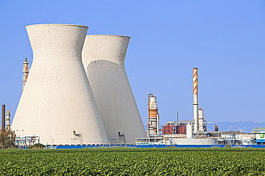 核电站,蓝天