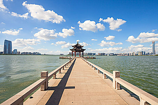 苏州金鸡湖美景