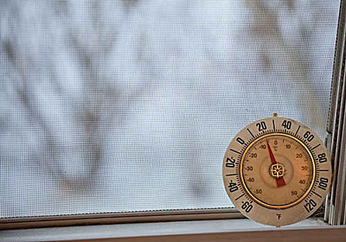 温度计,窗户