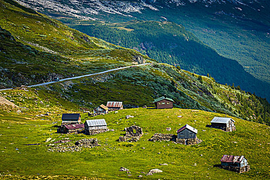 小屋,旅游,路线,挪威