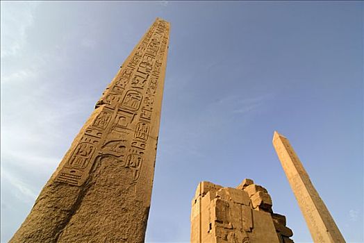 方尖塔,卡尔纳克神庙,路克索神庙,埃及,北非