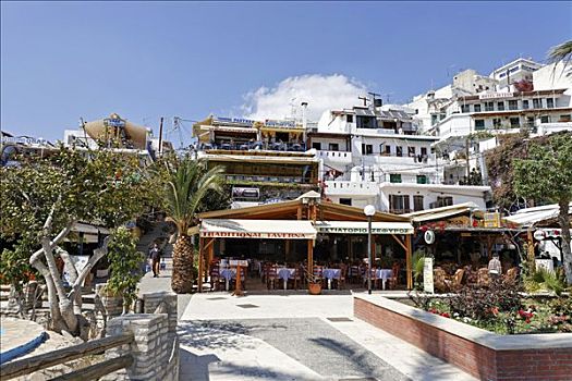 餐馆,克里特岛,希腊,欧洲