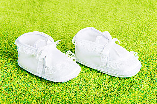 白色,婴儿,靴子