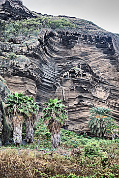 质地,岩石构造,福古岛,佛得角,非洲