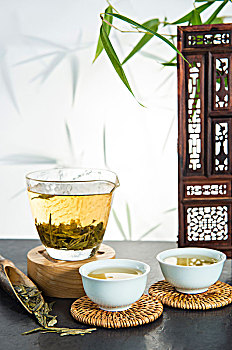 西湖龙井,绿茶,茶具,茶道,喝茶