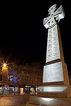 英格兰,萨默塞特,战争纪念碑,城镇中心