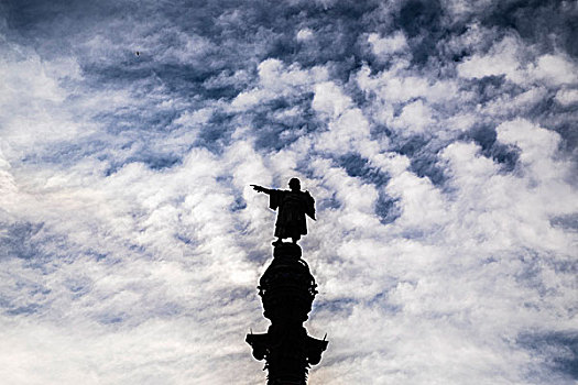 哥伦布,纪念建筑,巴塞罗那,加泰罗尼亚,西班牙,欧洲