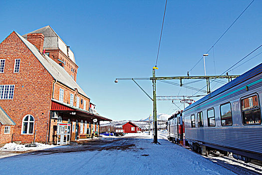 火车站,冬天
