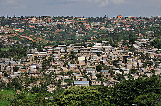 郊区,卢旺达,非洲