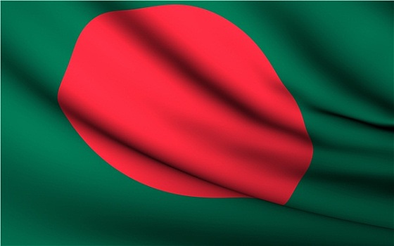 飞,旗帜,孟加拉,国家,收集