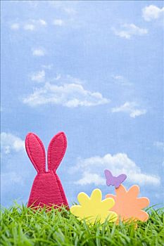 兔子,花,蝴蝶,形状