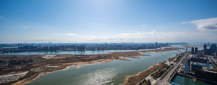 南昌城市风光全景