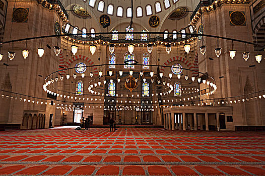 吊灯,固定,清真寺,伊斯坦布尔,土耳其