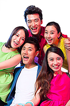 棚拍時(shí)尚男女青年狂歡