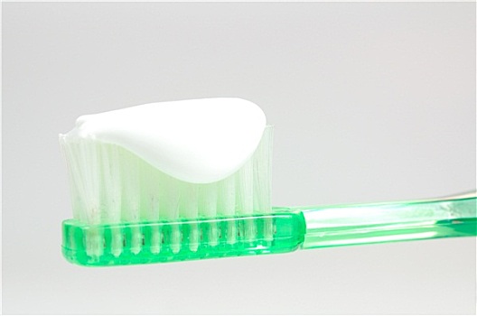 绿色,牙刷,隔绝,白色背景