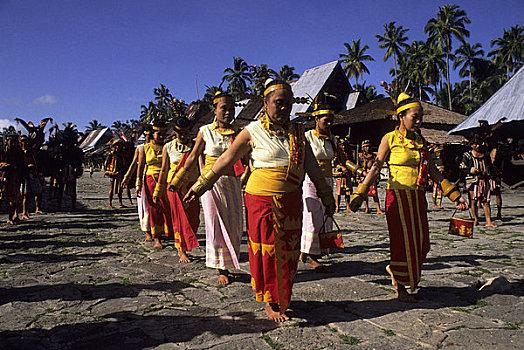 亚洲,印度尼西亚,苏门答腊岛,岛屿,乡村,传统舞蹈