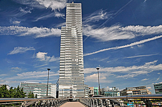 塔,高层建筑,办公室,建筑,梅地亚帕克,北莱茵威斯特伐利亚,德国,欧洲