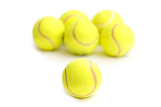 网球,隔绝,白色背景