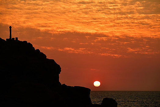 穿过,日落,靠近,海岸,自然保护区,纳米比亚,非洲