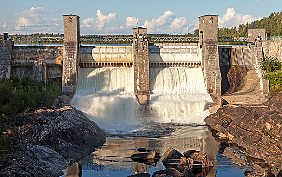 水电站,坝,芬兰,开端