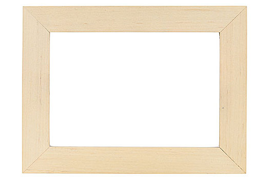 木质,画框,白色背景