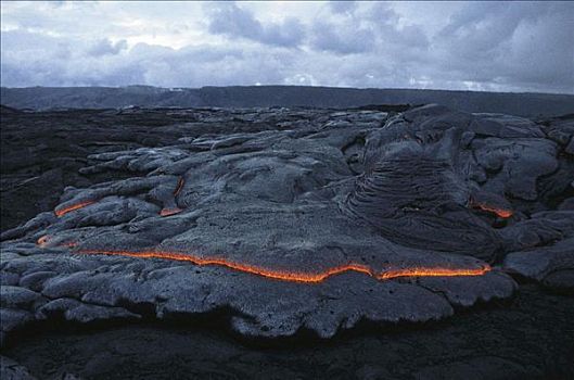 基拉韦厄火山国家公园,火山,熔岩,灰烬,火,北美