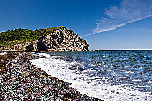 海滩,布雷顿角岛,新斯科舍省,加拿大