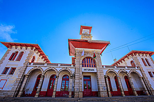 madagascar马达加斯加安齐拉贝火车站