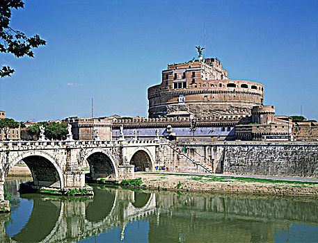 圣天使桥,城堡,罗马,意大利