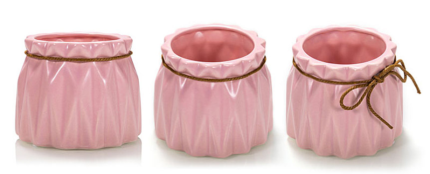 粉色花盆