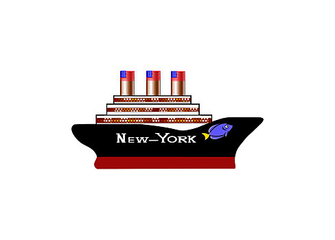 美洲,乘客,游船,纽约