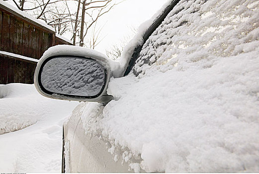 积雪,汽车