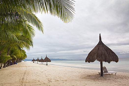 沙滩椅,伞,彭佬岛,岛屿,保和省,中心,米沙鄢,区域,菲律宾