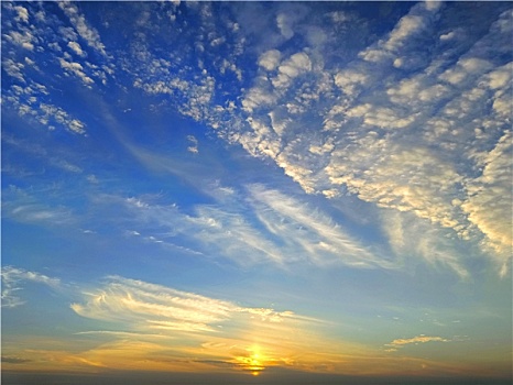 天空,云海,日出日落