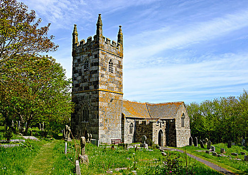 教堂,蜥蜴,半岛,康沃尔,英格兰,英国,欧洲