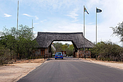 休息,露营,大门,克鲁格国家公园,南非