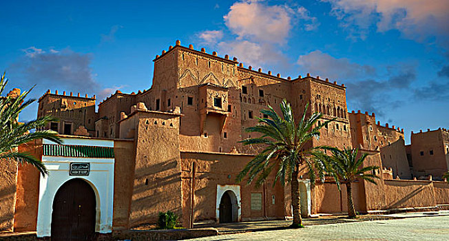 户外,泥砖,陶里尔特省,建造,世界遗产,瓦尔扎扎特,摩洛哥,非洲