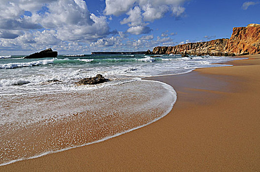 葡萄牙,阿尔加维,石头,海滩