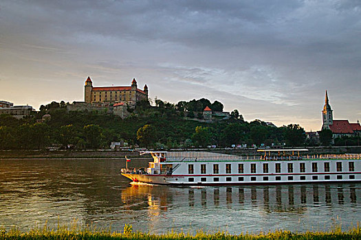 布拉迪斯拉瓦,城堡,多瑙河,斯洛伐克